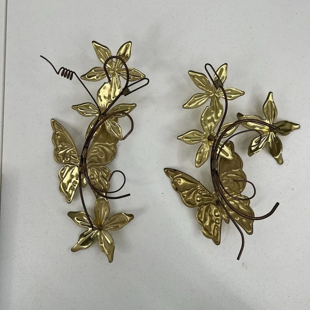 Vintage metal butterfly